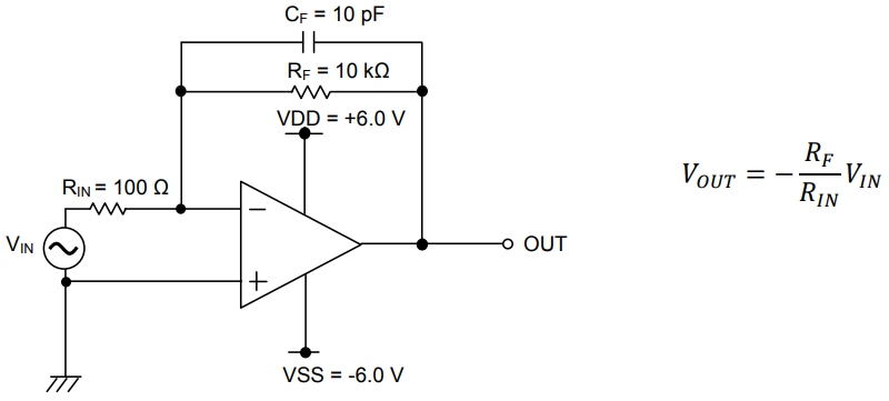 アプリケーション回路図 - ROHM Semiconductor BD77501G CMOSオペレーショナルアンプ